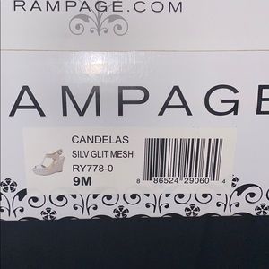 rampage glitter wedges